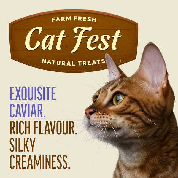 Creamy Snacks Duck with Caviar - Cat Treats - Set Of 5x30g