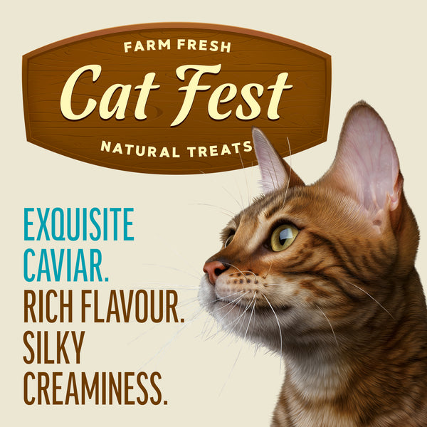 Creamy Snacks Turkey with Caviar - Cat Treats - Set Of 5x30g