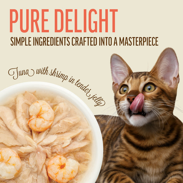 Tuna With Shrimp In Tender Jelly - Cat Wet Food - Set Of 12x70g