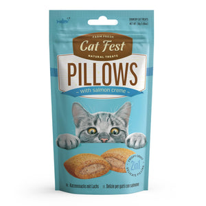 Pillows With Salmon Creme - Cat Treats - Set Of 5x30g - Pet Fest
