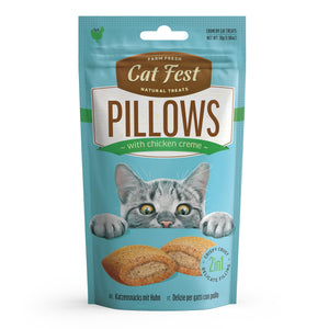 Pillows With Chicken Creme - Cat Treats - Set Of 5x30g - Pet Fest