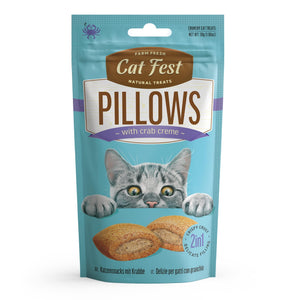 Pillows With Crabe Creme - Cat Treats - Set Of 5x30g - Pet Fest