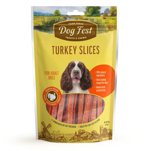 Turkey slices - Dog Treats - Set Of 5x90g - Pet Fest