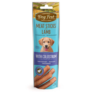 Meat Sticks With Lamb - Dog Treats For Puppies - Set Of 5x45g - Pet Fest