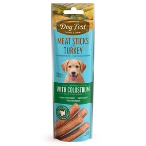 Meat Sticks With Turkey - Dog Treats For Puppies - Set Of 5x45g - Pet Fest