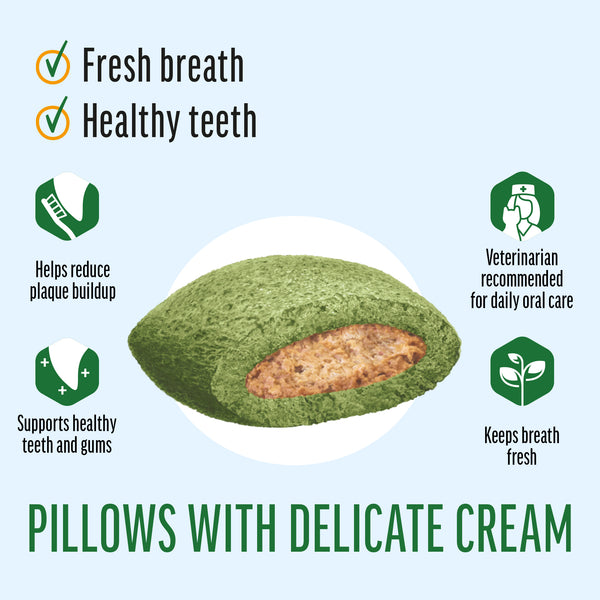 Gentle Dental Pillows With Chicken - Oral Care Cat Treats - Set Of 5x30g