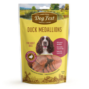 Duck Medallions - Dog Treats - Set Of 5x90g - Pet Fest