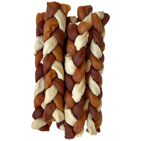 Flavor Braids With Duck, Chicken and Cod - Dog Treats - Set Of 5x90g - Pet Fest