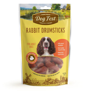 Rabbit Drumsticks - Dog Treats - Set Of 5x90g - Pet Fest