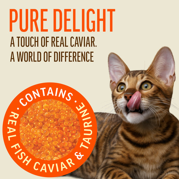 Creamy Snacks Salmon with Caviar - Cat Treats - Set Of 5x30g
