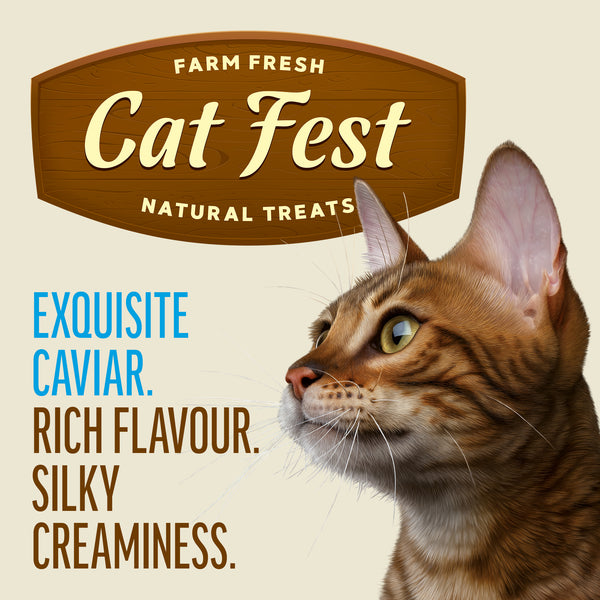 Creamy Snacks Tuna with Caviar - Cat Treats - Set Of 5x30g