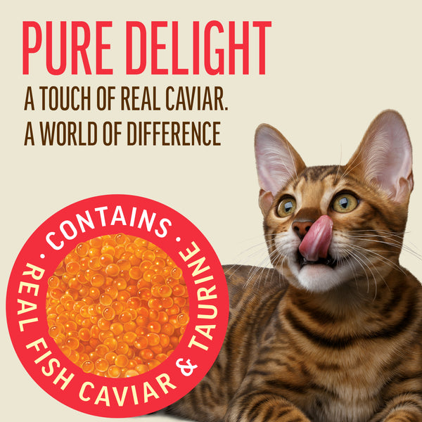 Creamy Snacks Beef with Caviar - Cat Treats - Set Of 5x30g