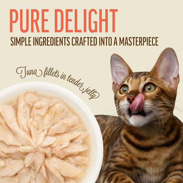 Tuna Fillets In Tender Jelly - Cat Wet Food - Set Of 12x70g