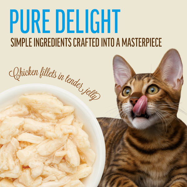 Chicken Fillets In Tender Jelly - Cat Wet Food - Set Of 12x70g