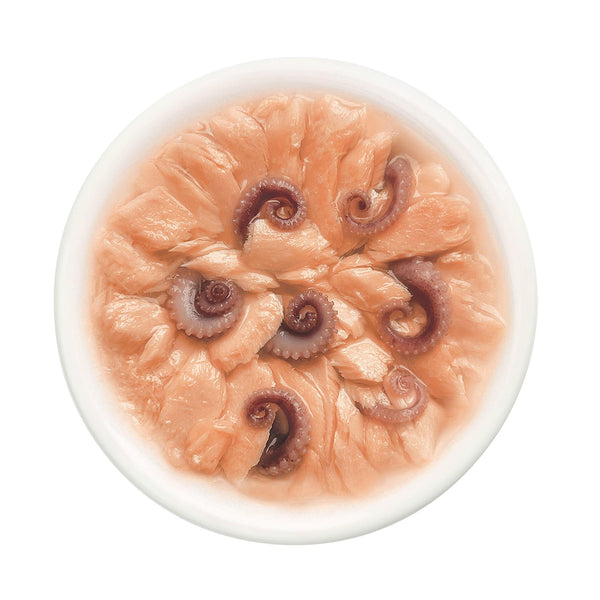 Salmon Wtih Octopus In Tender Jelly - Cat Wet Food - Set Of 12x70g - Pet Fest