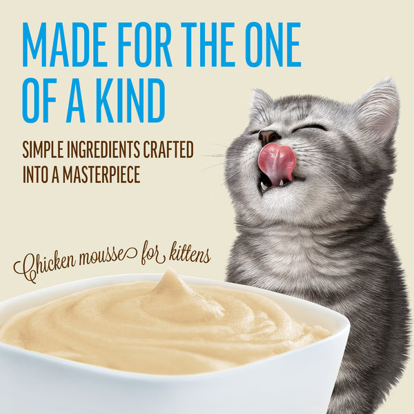 Chicken Mousse for Kittens - Cat Wet Food - Set Of 12x70g