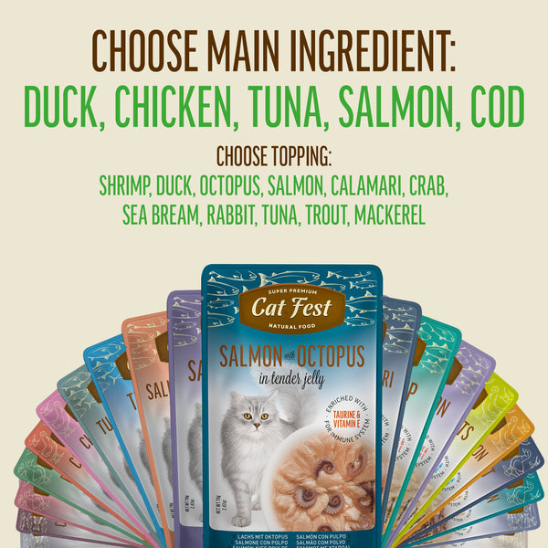 Cod Fillets In Tender Jelly - Cat Wet Food - Set Of 12x70g