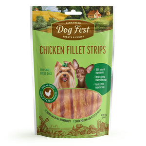 Chicken Fillet Strips - Dog Treats For Small Breeds - Set Of 5x55g - Pet Fest