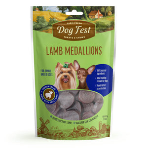 Lamb Medallions - Dog Treats For Small Breeds - Set Of 5x55g - Pet Fest