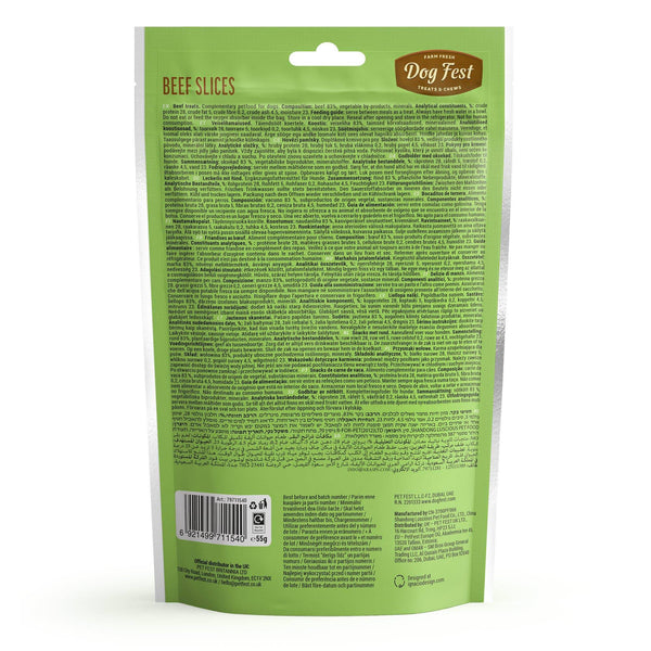 Dog Fest - Dog Treats For Small Breeds - Beef Slices
