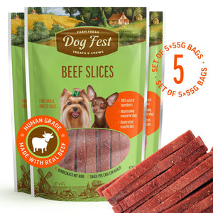 Dog Fest - Dog Treats For Small Breeds - Beef Slices
