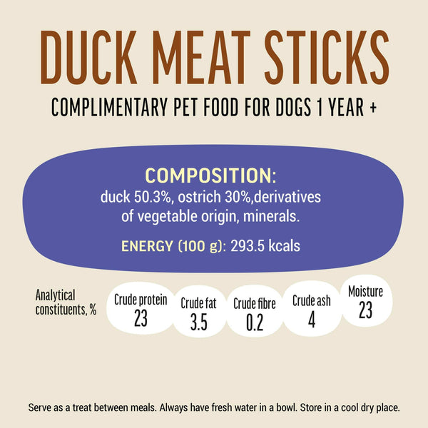 Duck Meat Sticks - Dog Treats - Set Of 5x45g - Pet Fest