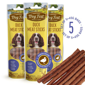 Duck Meat Sticks - Dog Treats - Set Of 5x45g - Pet Fest