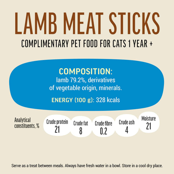 Lamb Meat Sticks - Cat Treats - Set Of 5x45g - Pet Fest
