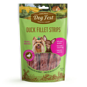 Duck Fillet Strips - Dog Treats For Small Breeds - Set Of 5x55g - Pet Fest