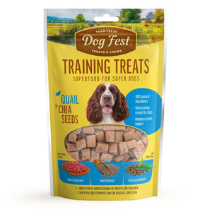 Training Treats Quail & Chia seeds - Dog Treats - Set Of 5x90g - Pet Fest