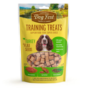 Training Treats Turkey & Flax seeds - Dog Treats - Set Of 5x90g - Pet Fest