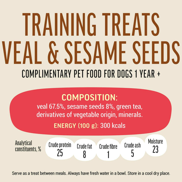 Training Treats Veal & Sesame Seeds - Dog Treats - Set Of 5 - Pet Fest
